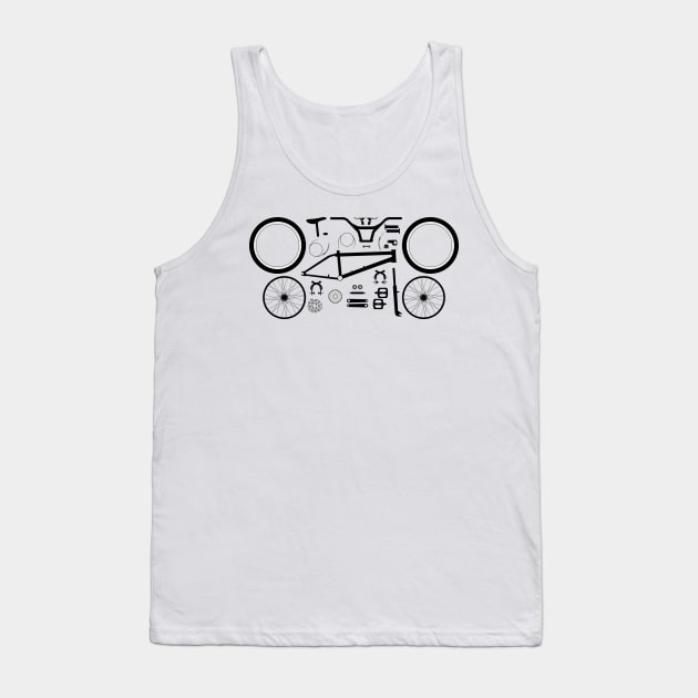 BMX Bike Parts Tank Top by Frazza001